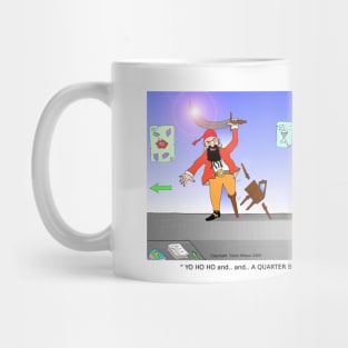 Funny Pirate Alcohol Initiative Cartoon Mug